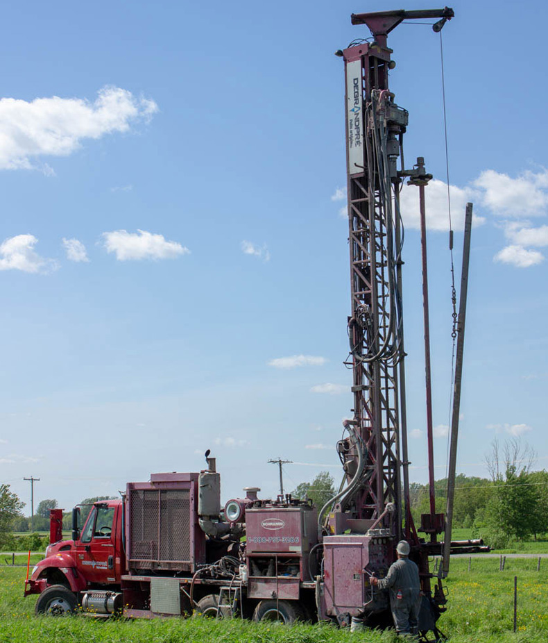 Forage d'un puits artésien